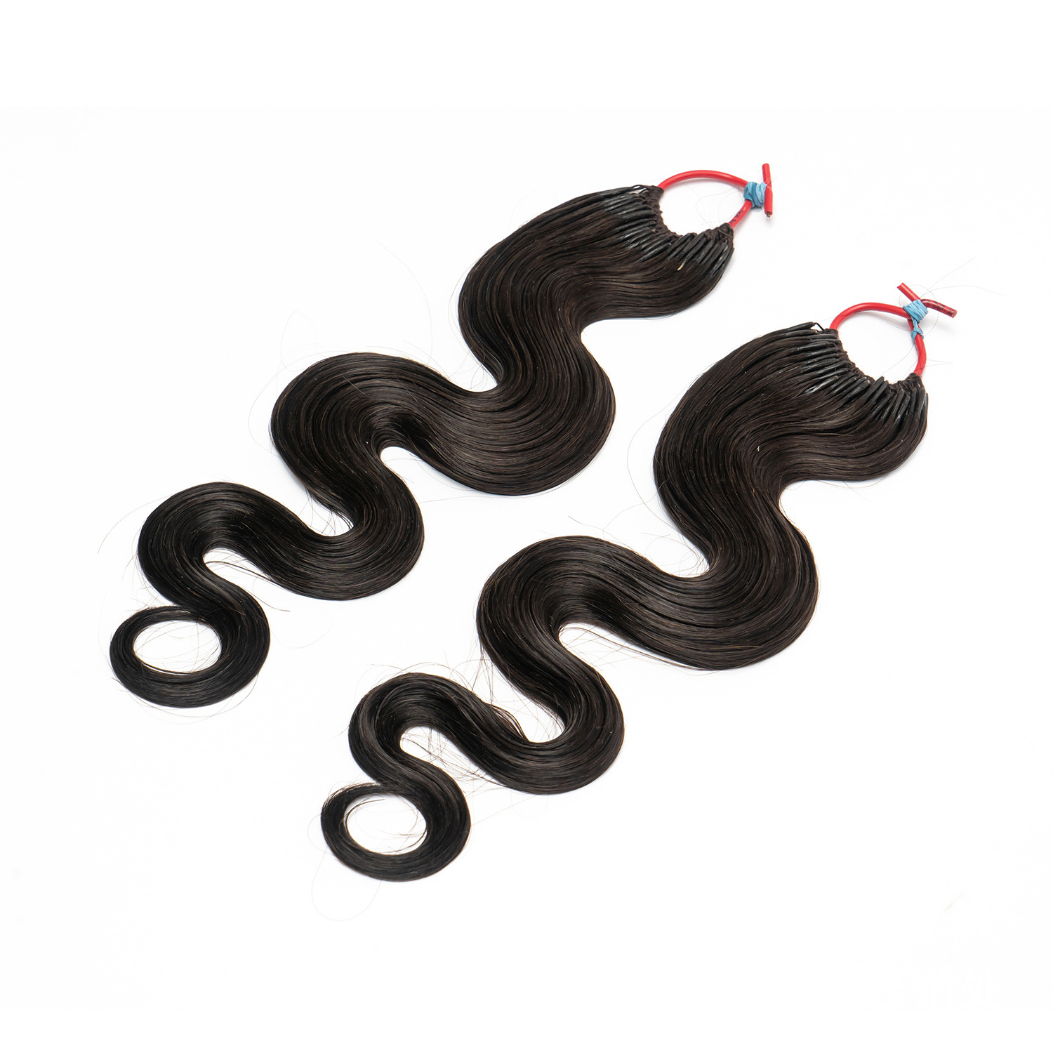 Hair curtains, hair blocks, ladies' hair extensions, girls' wigs, real people's hair, fishline hair, Micro Loop Ring Hair Application Scenario