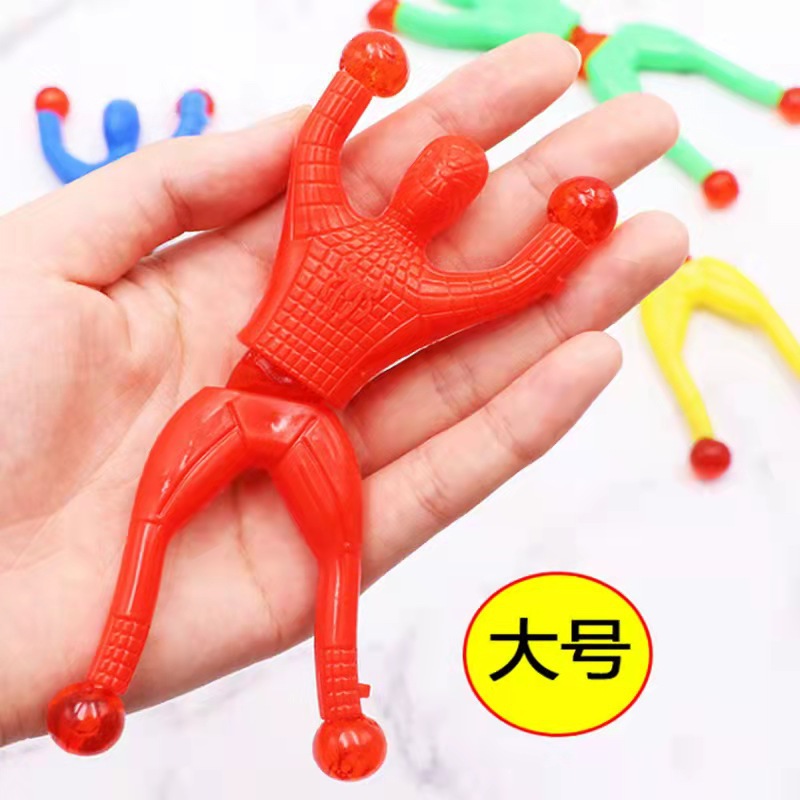 大号爬墙蜘蛛人蜘蛛侠神奇翻跟斗爬墙整蛊儿童玩具地摊爬墙蜘蛛人