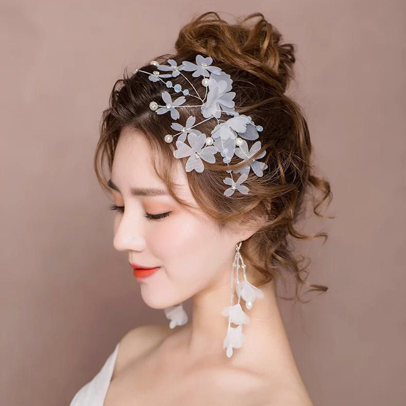 2020 New bride headwear, flower handcrafted hair band, Japanese and Korean style forest-themed sweet hair accessory, wedding dress and wedding accessories
