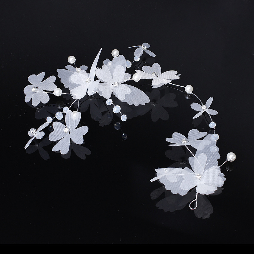 2020 New bride headwear, flower handcrafted hair band, Japanese and Korean style forest-themed sweet hair accessory, wedding dress and wedding accessories Specification image