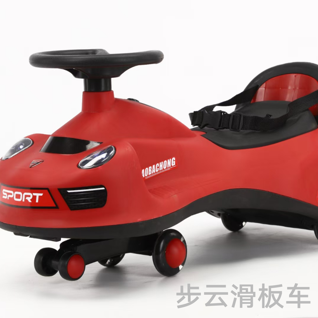 The new baby twist car, a rocking car with seat belts, wheels, lights, anti-rollover backrest, music and lights details Picture