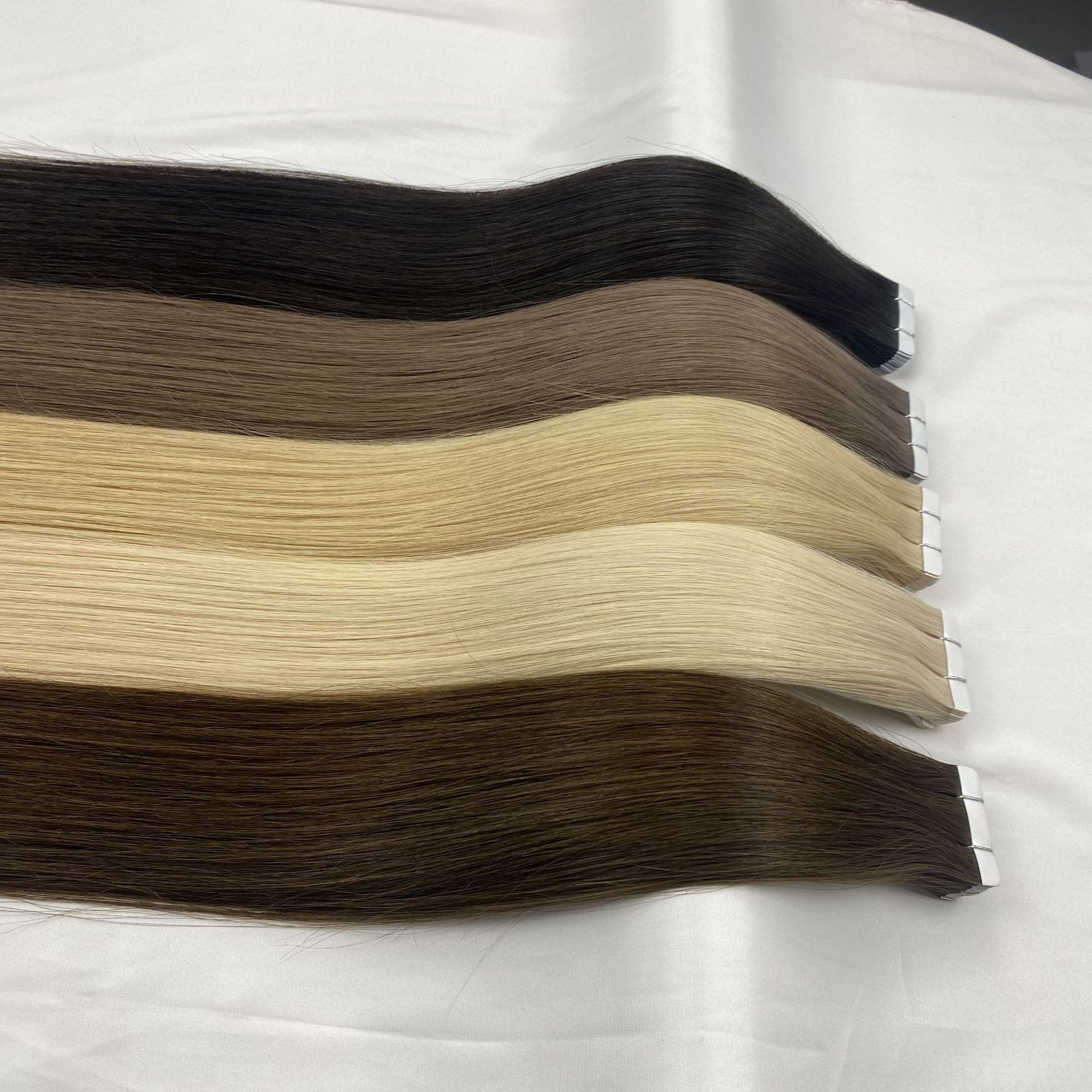 Swiss white Tape hair multi-color film hair hair bundle 18-26 inches Specification image