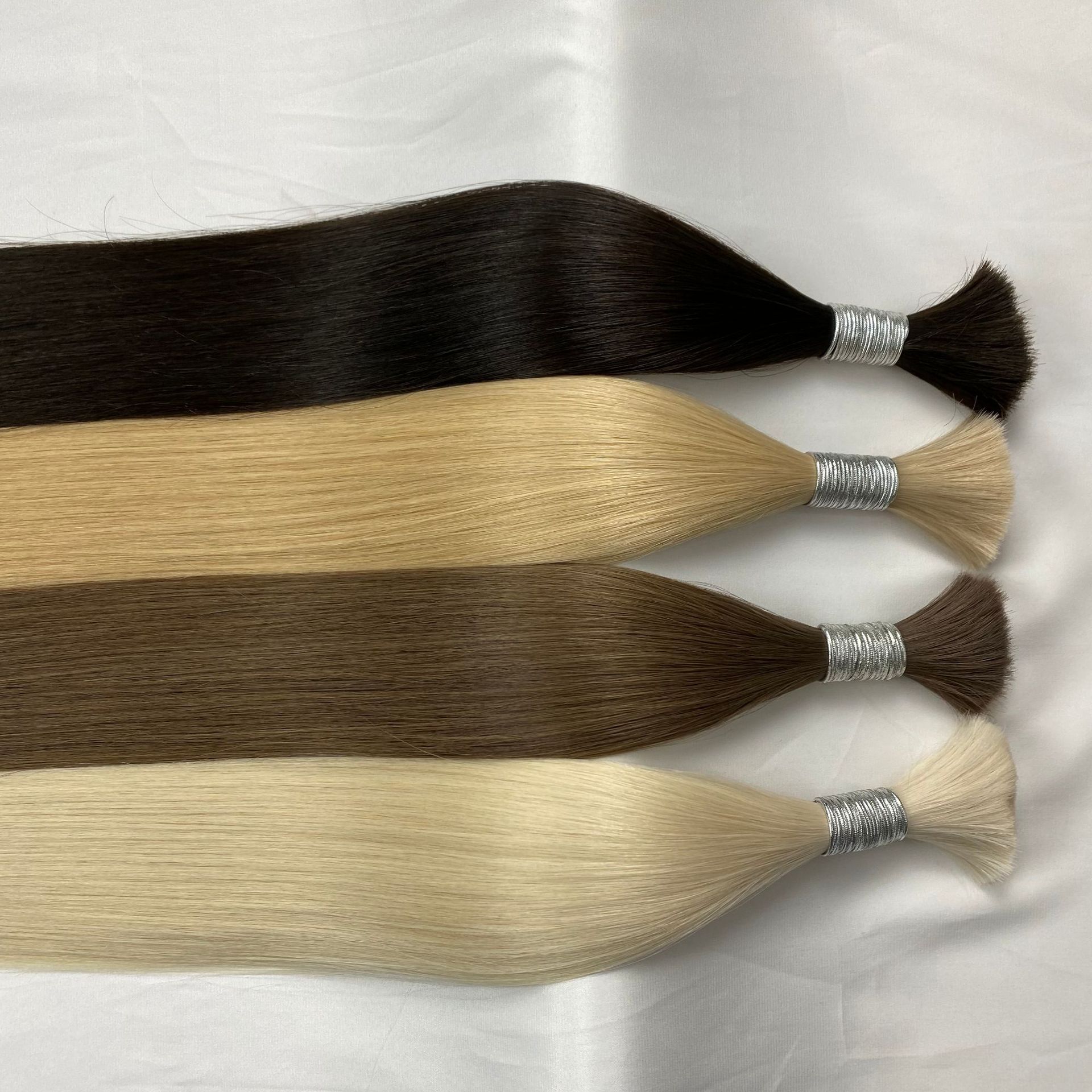 European and American popular fashion color scale-protecting hair, real human hair bundle 18-24 inches, can be permed and dyed