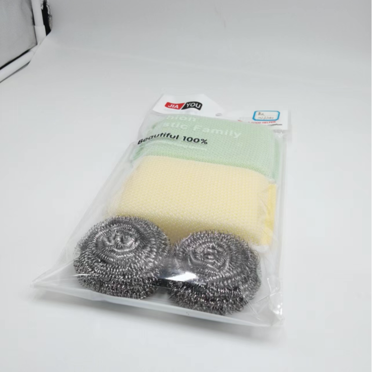 Daily necessities cleaning supplies, kitchen cleaning steel wool ball dishcloth set Application Scenario