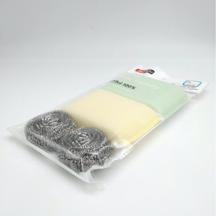 Daily necessities cleaning supplies, kitchen cleaning steel wool ball dishcloth set Item Picture
