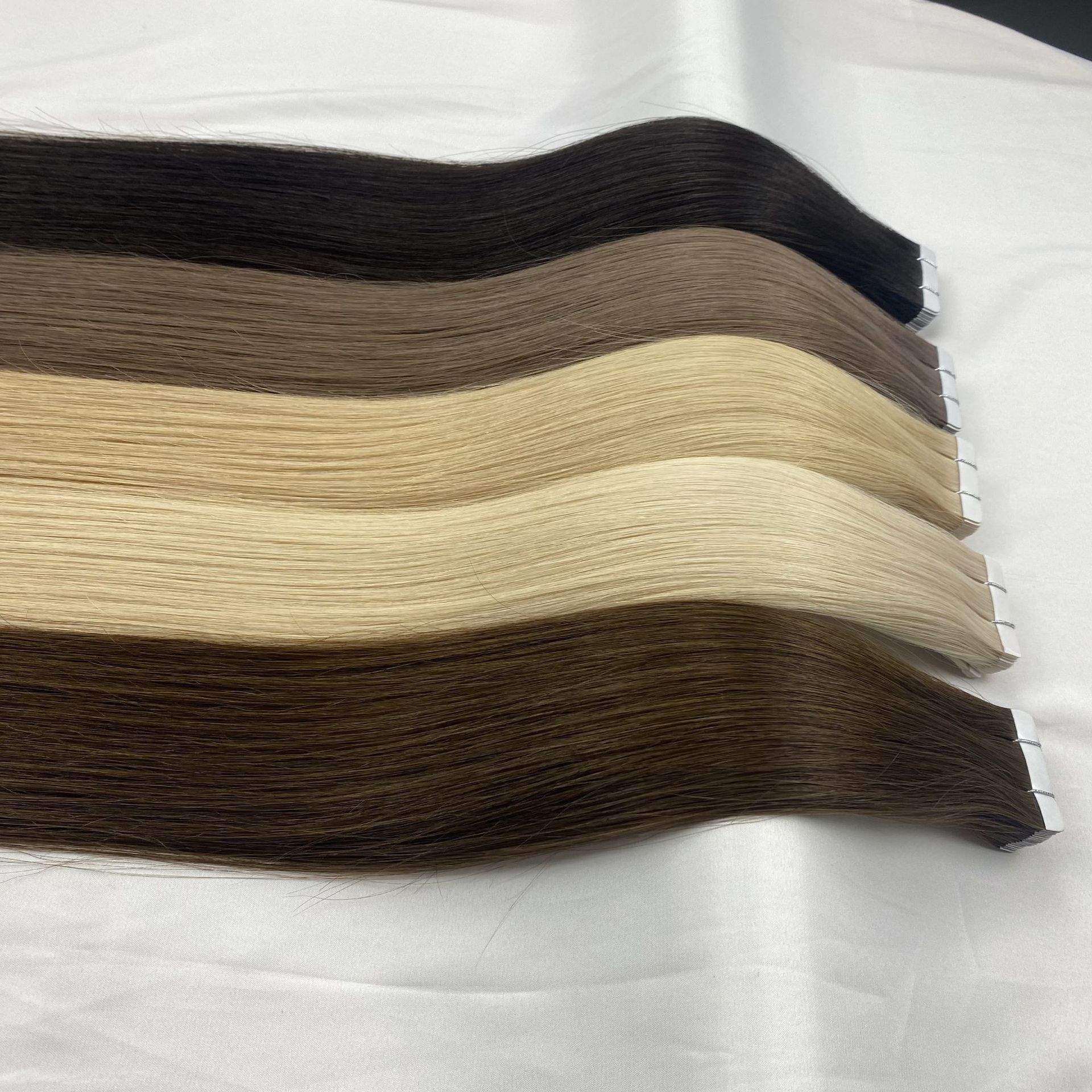 Swiss white Tape hair multi-color film hair hair bundle 18-26 inches