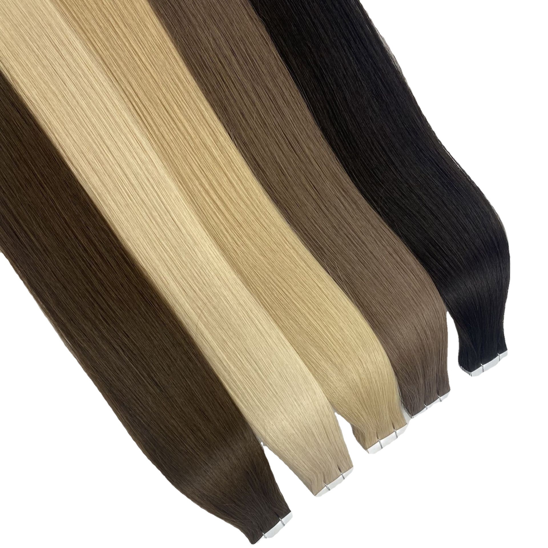 Swiss white Tape hair multi-color film hair hair bundle 18-26 inches Item Picture