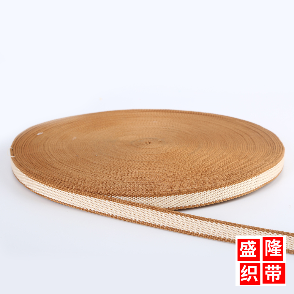 Spot Polyester Ribbon Striped Polyester Yarn Dress Belt Shoulder Strap Polyester Ribbon Striped Intercolored Polyester Ribbon details Picture