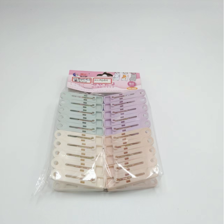 Plastic clips, daily necessities, windproof, daily colored clothes drying clips details Picture