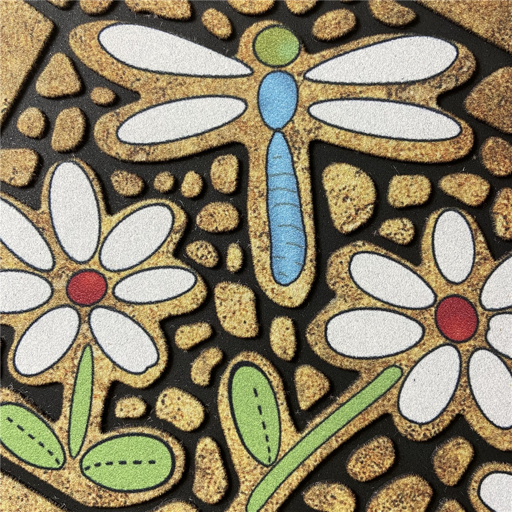 Wholesale rubber flocked floor MATS, heavy-duty floor MATS that are not easy to shift, door scratch dust removal MATS, rubber floor MATS Item Picture