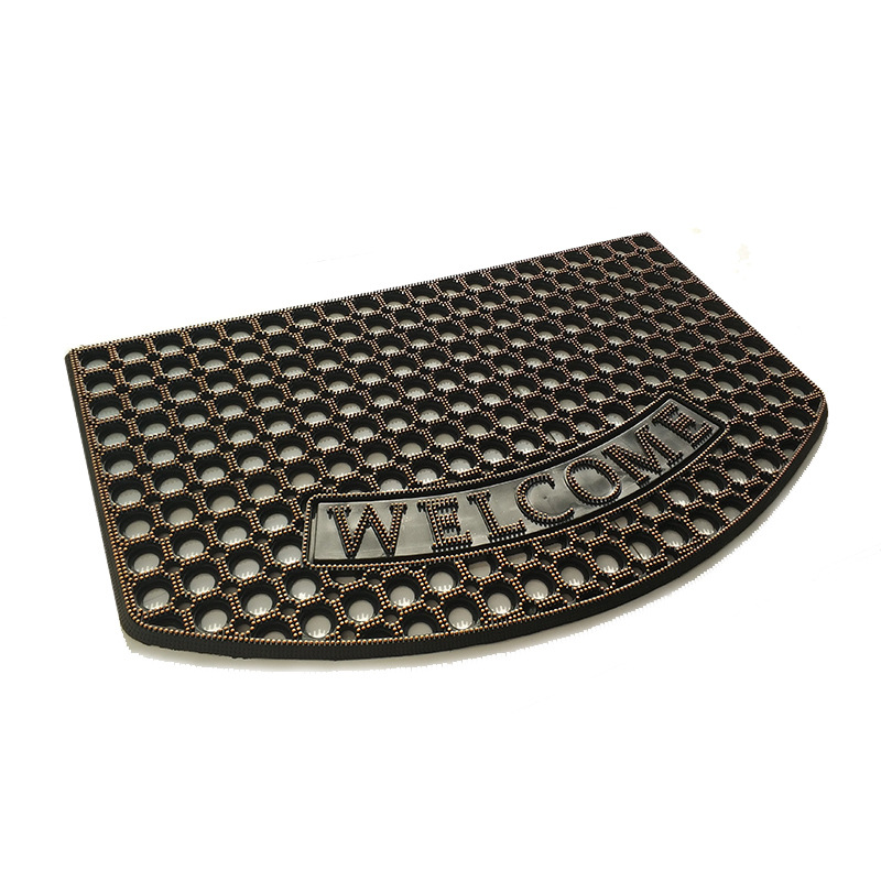 Outdoor door mat, entrance door mat, outdoor rubber anti-slip mat, hollowed-out foot mat for entering the house outside the door, household mat Item Picture
