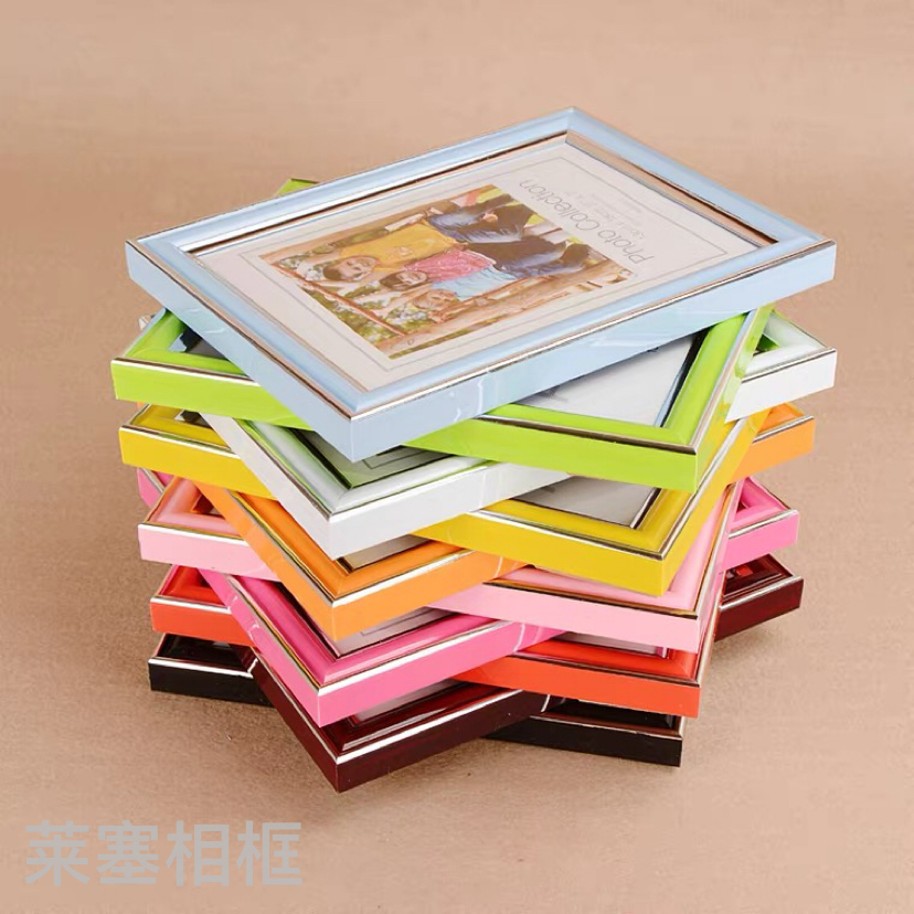 Colorful series PVC material creative decorative items for home decoration, living room and bedroom handicrafts, photos, plastic photo frames Application Scenario