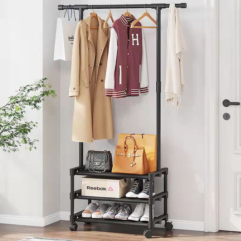 Home multi-functional coat rack, popular shoe rack, storage shoe cabinet, Time simple multi-layer combination clothes hanger details Picture