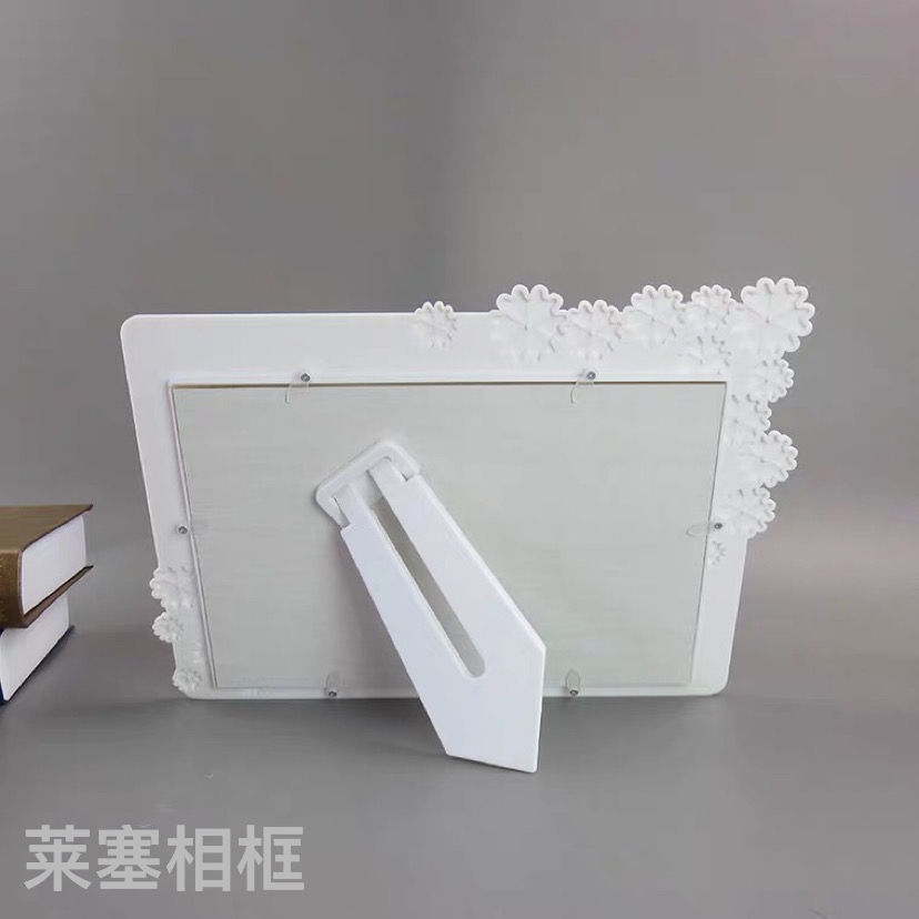 Blue flower with diamond creative decorative items for home decoration, living room and bedroom handicrafts, photos, plastic photo frames Item Picture