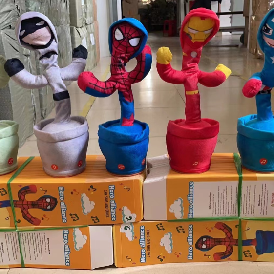 Electric plush toys, League of Legends style, talking, singing and dancing cactus series, glowing figurine 1