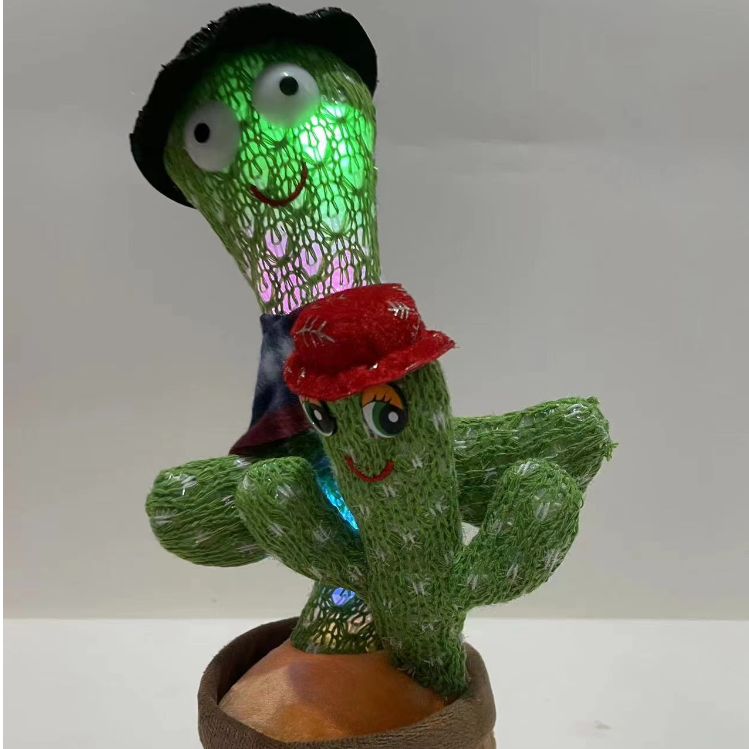 Cross-border products funny electric dance mother mother two-headed cactus Douyin the same cactus that can sing thumbnail