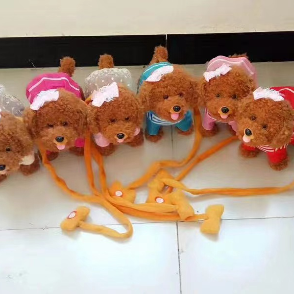 Brown-headed poodle pet dog toys plush toys 1