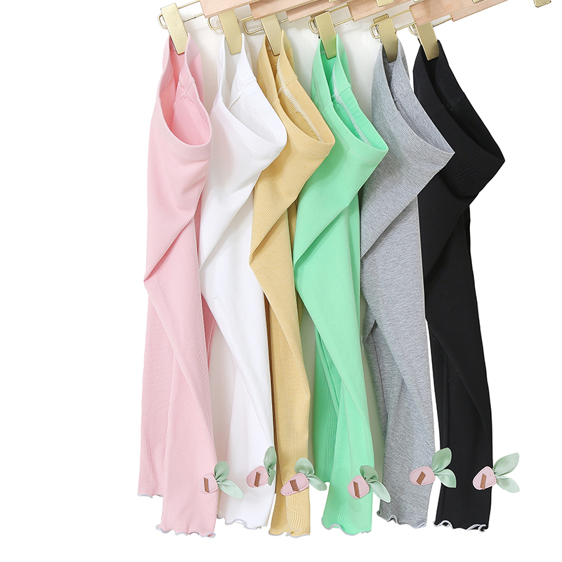 Summer pants girls leggings over girls baby pants New Modal out pants kids pink pants