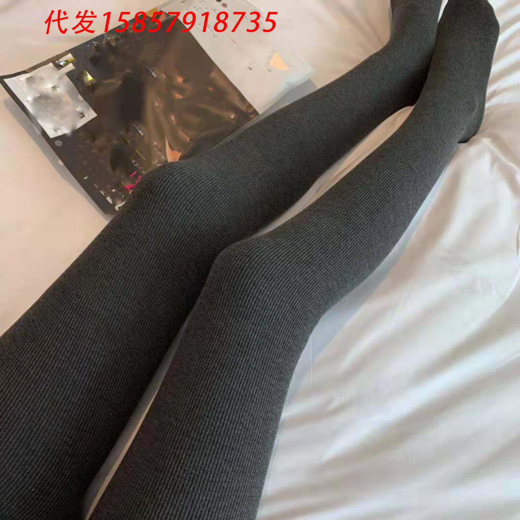 380g thickened Japanese sheep fat tights for women to wear on the outside, thickened with fleece for warmth, tights and elastic leggings for women details Picture