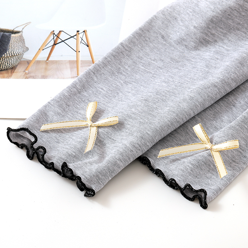 2022 Girls' base socks nine-inch pants for spring girls and children's summer wear Modal thin long pants Specification image