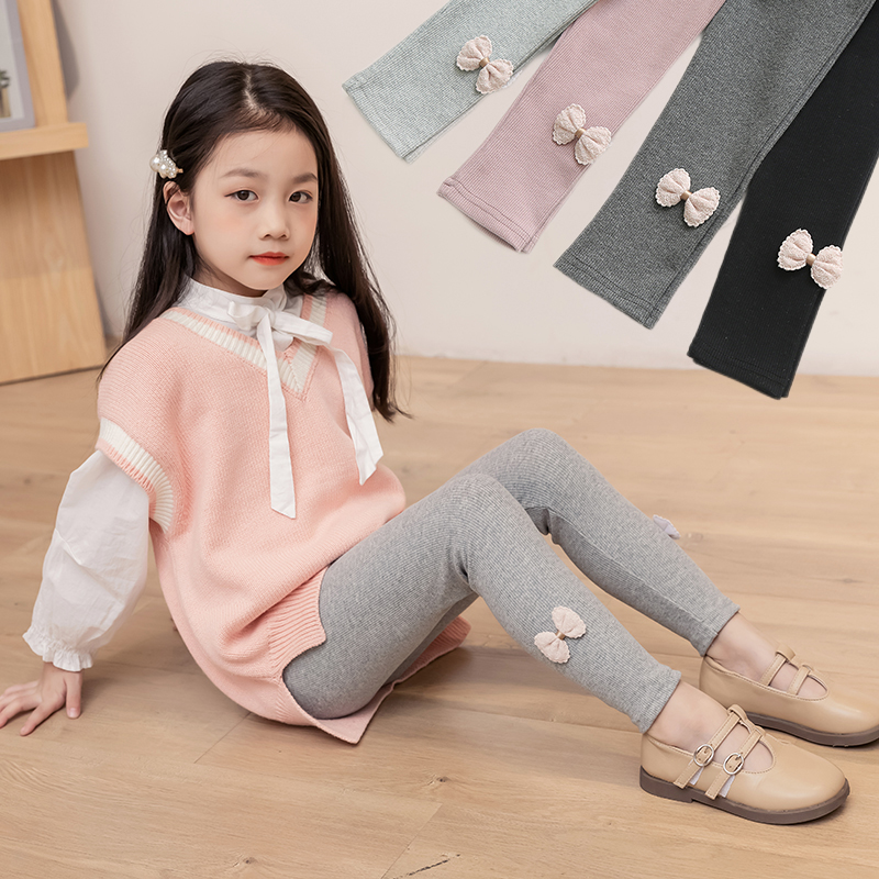 Summer dress girls leggings wear high waist sweatpants children summer pants thin pants baby pants