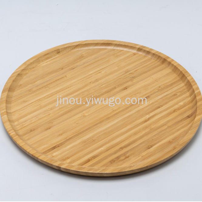 侧压圆盘竹盘圆茶盘托盘多规格厂家直销