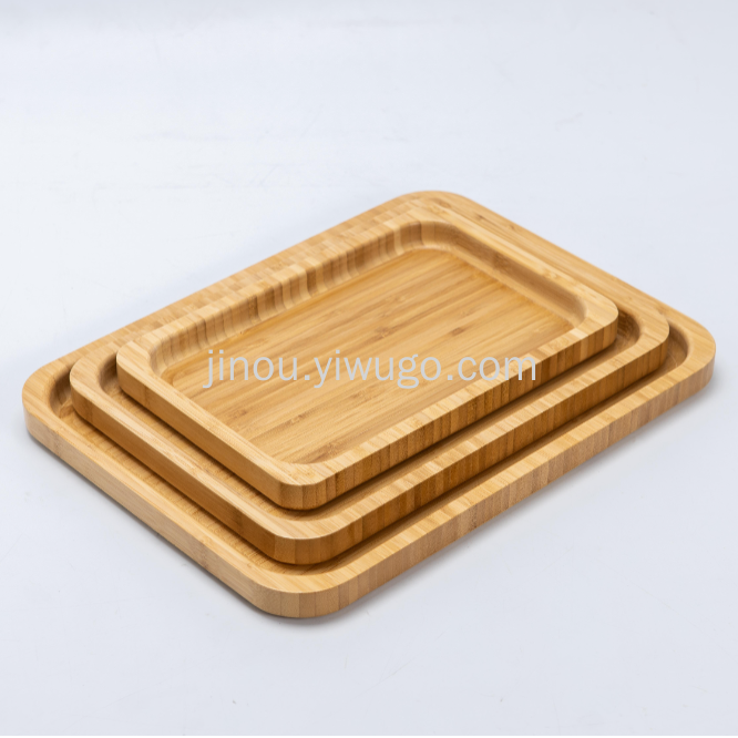 2.5 larga bandeja cuadrada bandeja de té bandeja de bambú al por mayor bandeja de bambú simple hogar hotel restaurante bandeja de té rectangular japonés bandeja de bambú bandeja de té details Picture