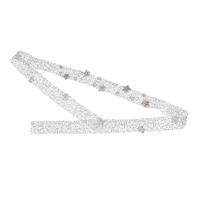 Bride's necklace, Korean-style simple crystal hair band, wedding travel commemorative hair accessory, fresh and beautiful school-style headwear Item Picture