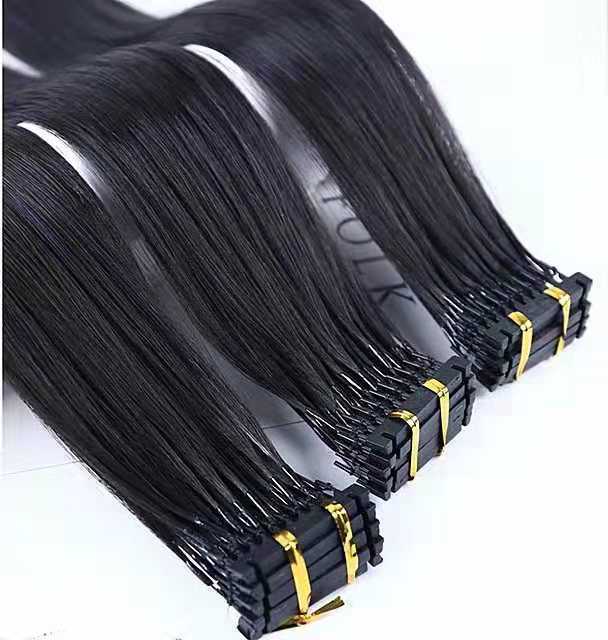 Customized 6d hair extension, genuine seamless hair extension, buckle-type hair extension device, 6d hair extension piece, nano seamless crystal thread hair extension details Picture