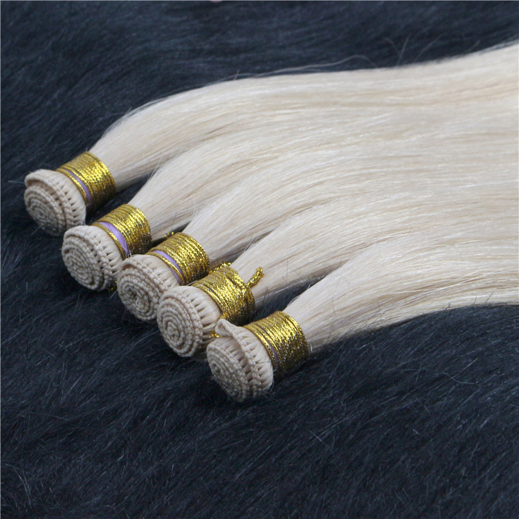 Minimum order one piece of hand-tied Weft Double Drawn Human Hairs Specification image