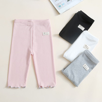 Girls pants summer half pants thin pentapants leggings summer pants fashionable children wear children's shorts over trousers