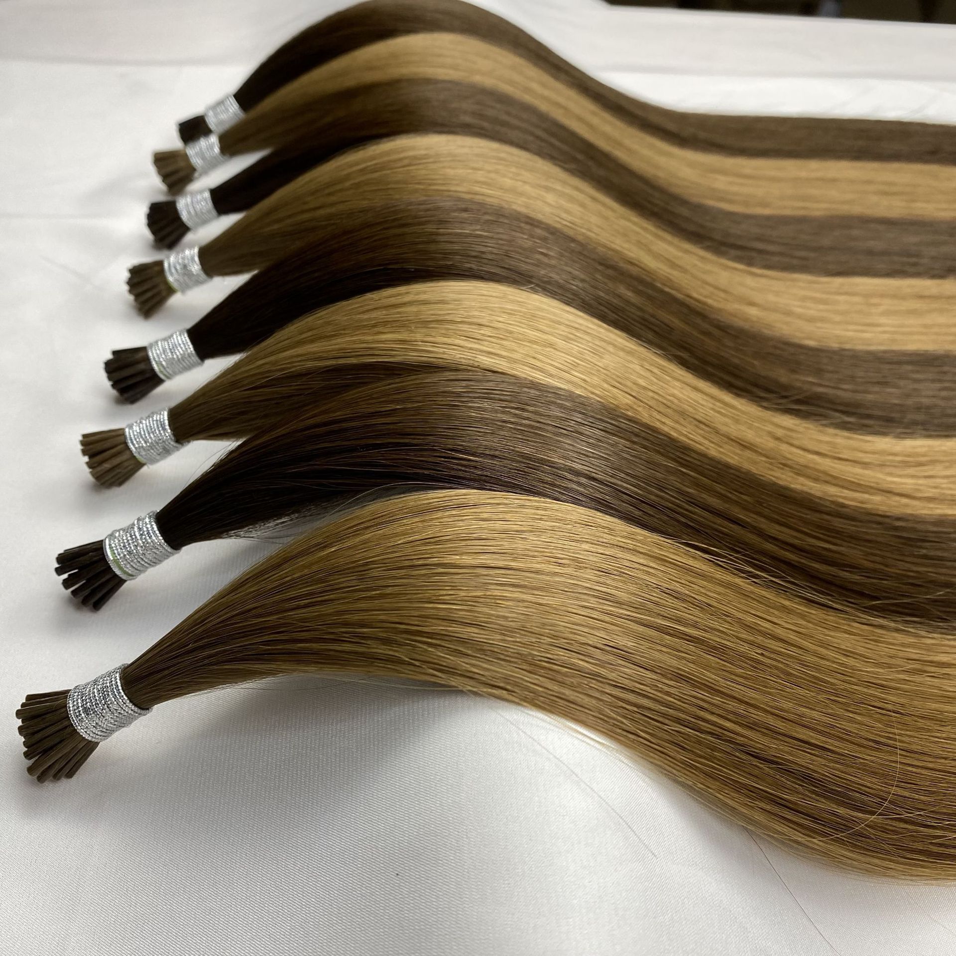 Factory selling high range human hair stick hair color I-tip hair extensions
