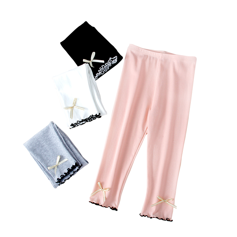 Summer Modal seven-inch pants for girls, thin and stylish outerwear, nine-inch pants, summer children's clothing, children's pants Item Picture