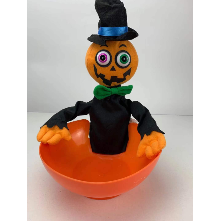 Electric plush toy Halloween gift Fruit bowl monster Prank toys Holiday gift electric Toy 1 thumbnail