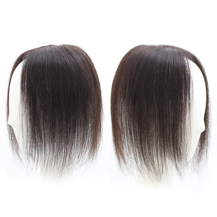 Real human hair wig pieces, women's top hair replacement blocks to cover white hair, invisible breathable hair pads, women's factory in stock wholesale Application Scenario