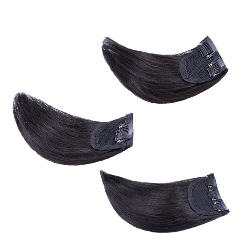 Hair pads, wig pads, women's hair root pads, real hair at the back of the head, no trace, fluffy, thickened on both sides, top of the head for hair replacement Item Picture