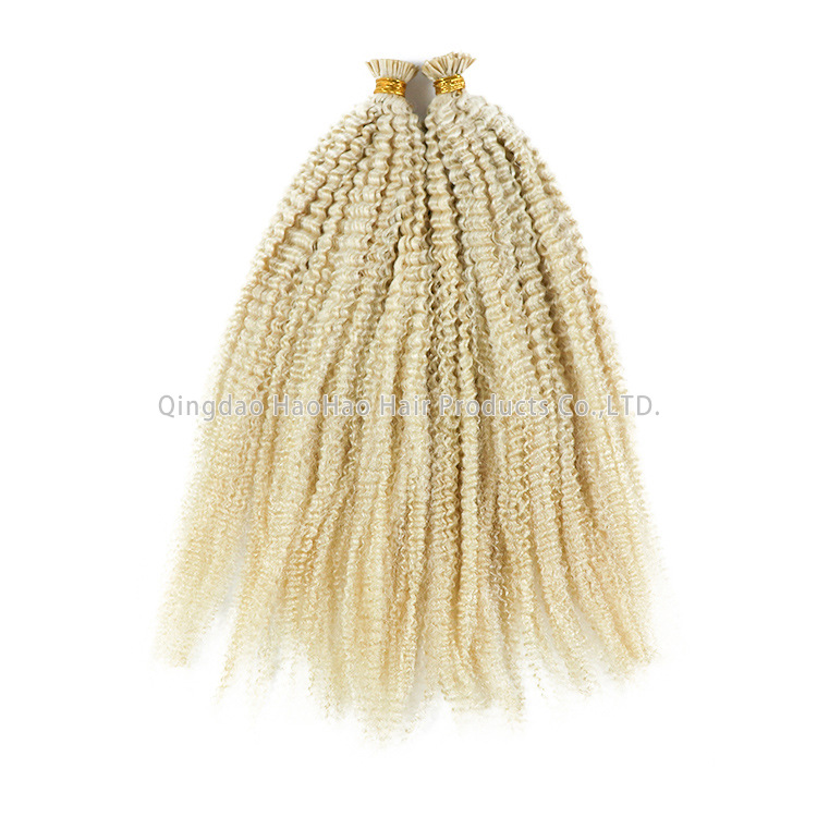 4A itip human hair Scarless Extension is a bestseller in Europe and America, offering a great real person hairstyle Specification image
