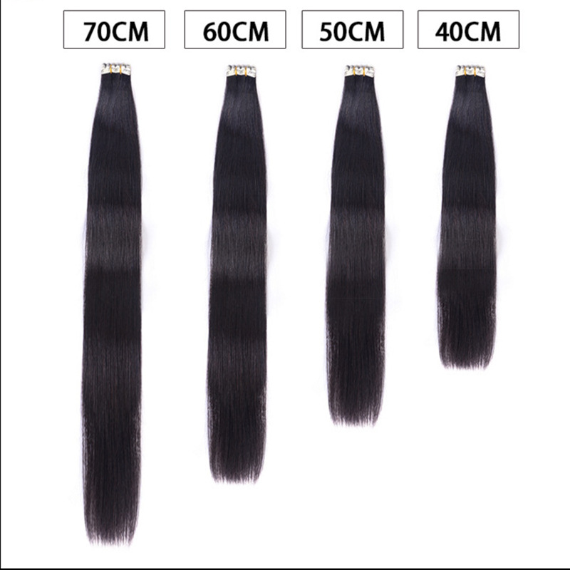 Wholesale of real hair traceless hair extensions, hair double-sided tape, wig pieces, nano traceless hair extensions, and false hair adhesive Application Scenario