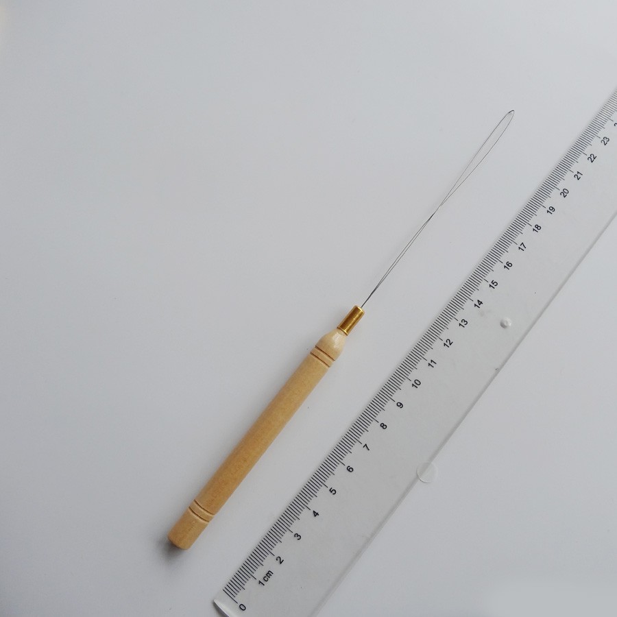 Best-selling low-price sale of non-moldy wooden crochet loops and special crochet tools for wigs Specification image