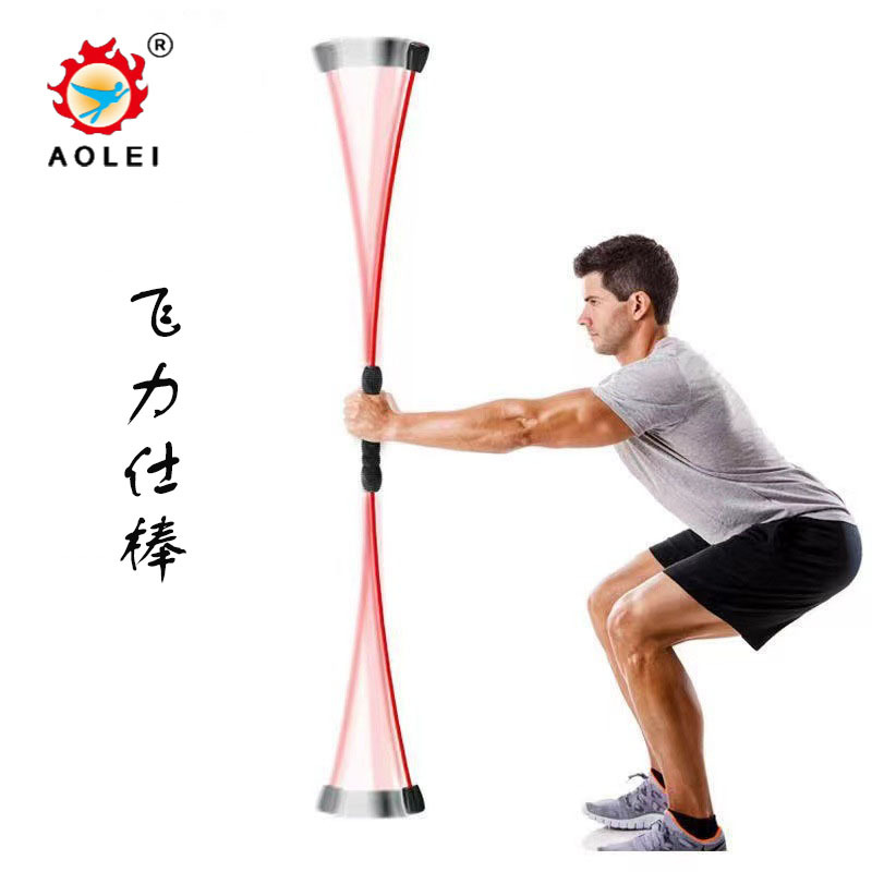 现货健身弹力棒不可拆卸泡棉手柄飞力士棒飞力仕杆健身训练震颤棒