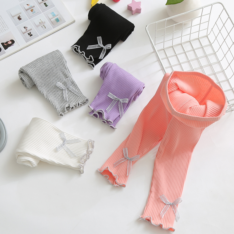 Girls summer capris thin pants Modal white children's leggings women's treasure anti mosquito pants summer dress mid-pants