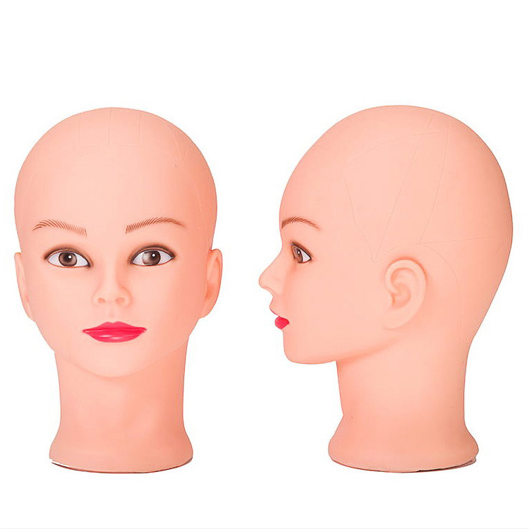 Bald head model, wig, model head, makeup and beauty doll head, soft rubber model, hat, wig, display head model Item Picture