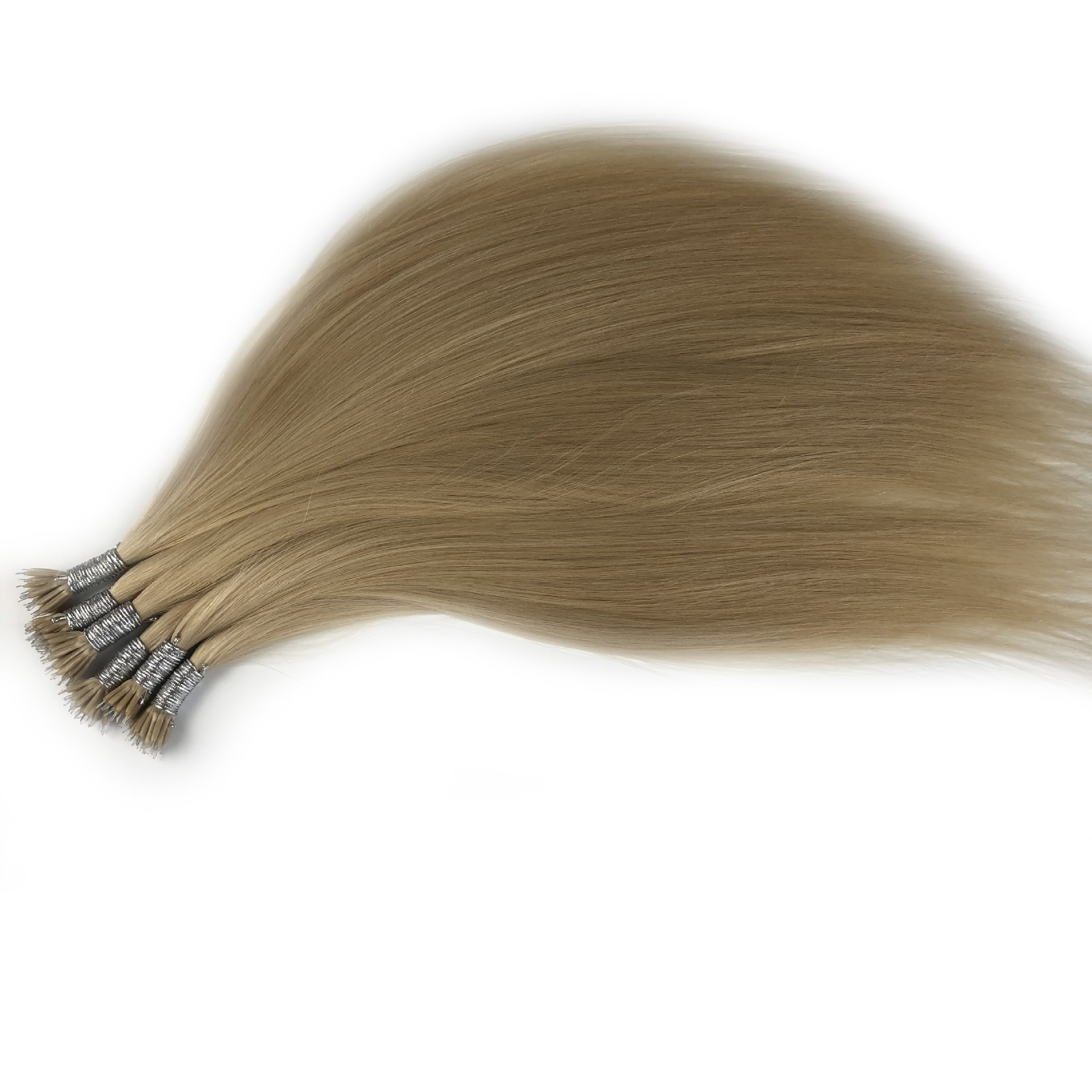 تسليم الشعر المستعار Nano Tip Virgin Hair Extensons، وهو شعرة حرير جديد 2020. details Picture