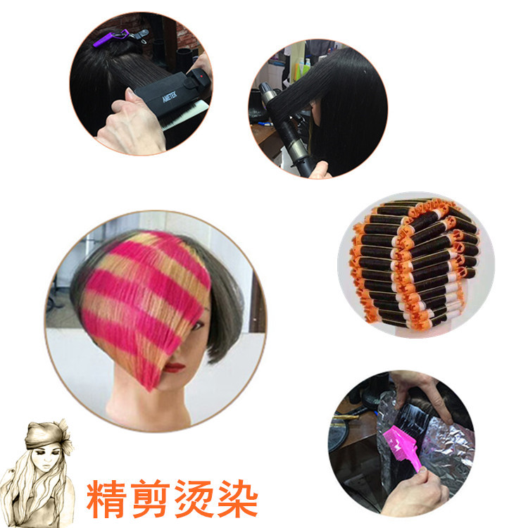 Full real hair model, perming, dyeing, blow-drying and cutting, model head, real hair, fake head, hairdressing training model manufacturer wholesale Application Scenario