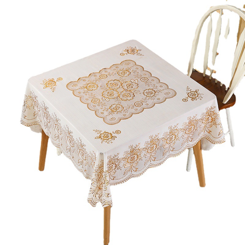 桌布/桌布婚礼/桌布儿童卡通/桌旗欧式/桌布棉麻白底实物图
