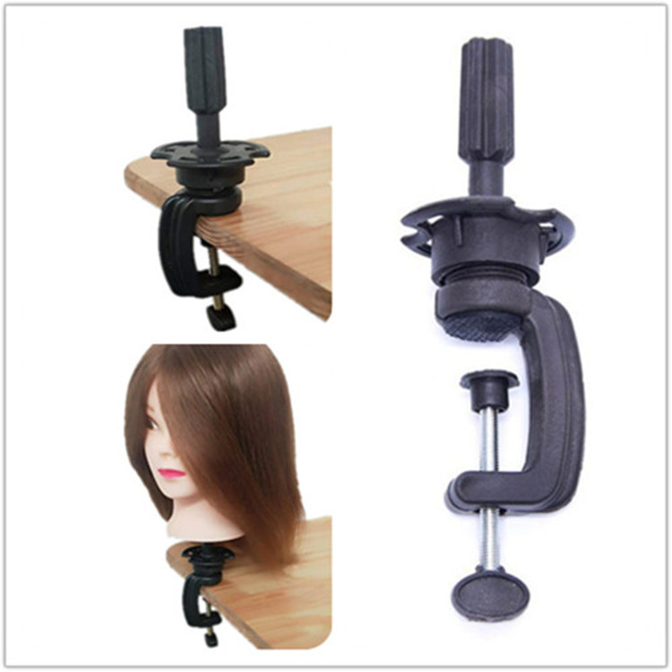 Teaching head, hairdressing practice head stand, real and fake hair model head, doll head, desktop stand, head model small stand