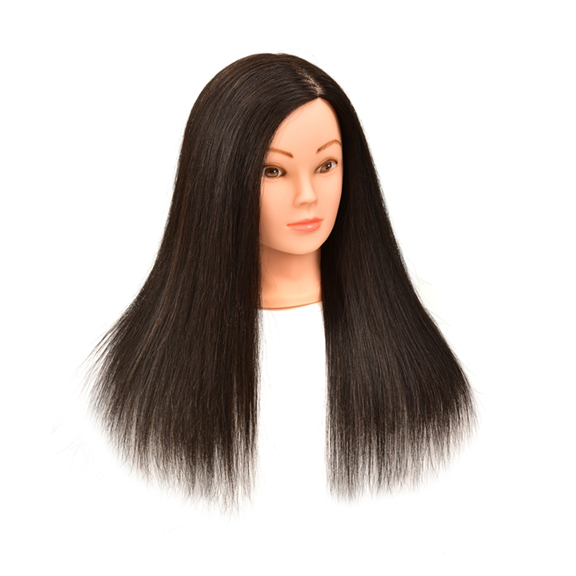 Full real hair model, perming, dyeing, blow-drying and cutting, model head, real hair, fake head, hairdressing training model manufacturer wholesale Item Picture