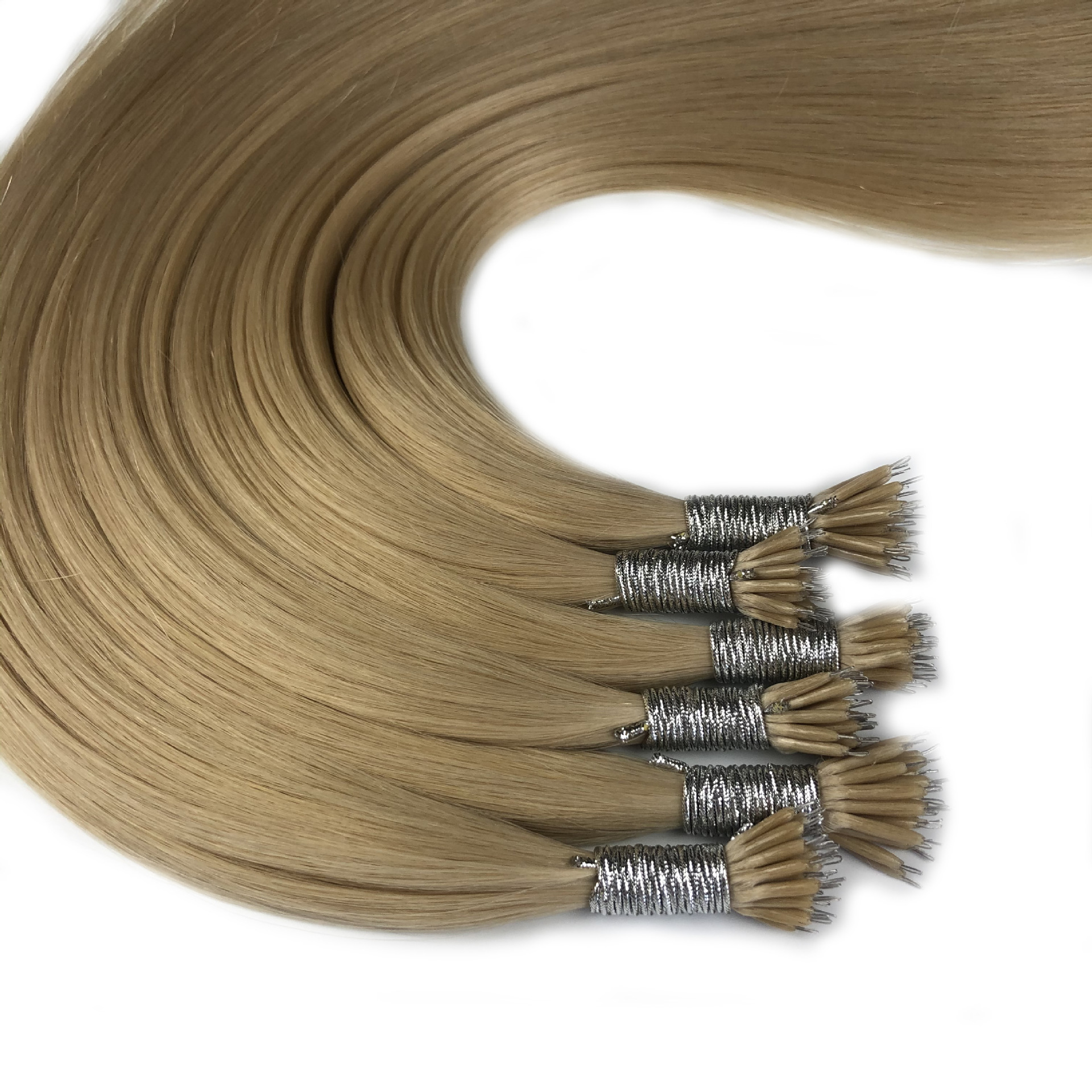 تسليم الشعر المستعار Nano Tip Virgin Hair Extensons، وهو شعرة حرير جديد 2020. Application Scenario