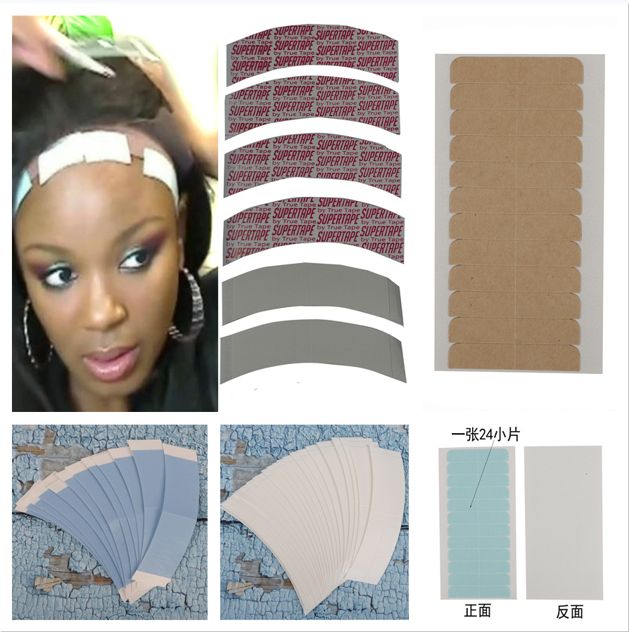 Wig, hair extension film, hair replacement, hair weaving, seamless film, lace hair block, double-sided film, double-sided tape, false hair patch