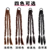 Sweet and cool boxing braids, double pearl braids, wigs, girls' high school ponytails, pure hand-woven, internet-famous moon-shaped pearl braids, ponytails Application Scenario